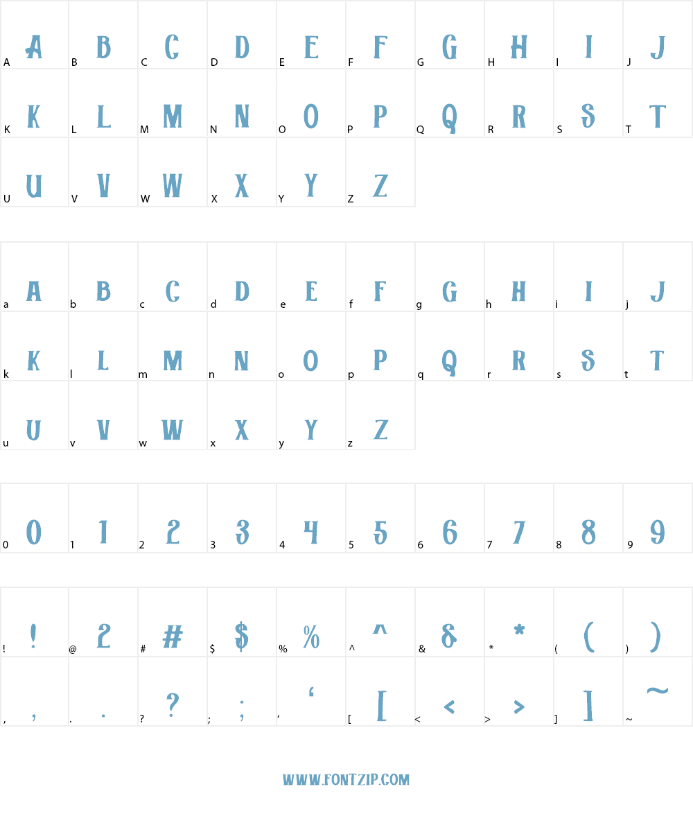 Industries - Hoe Font Character